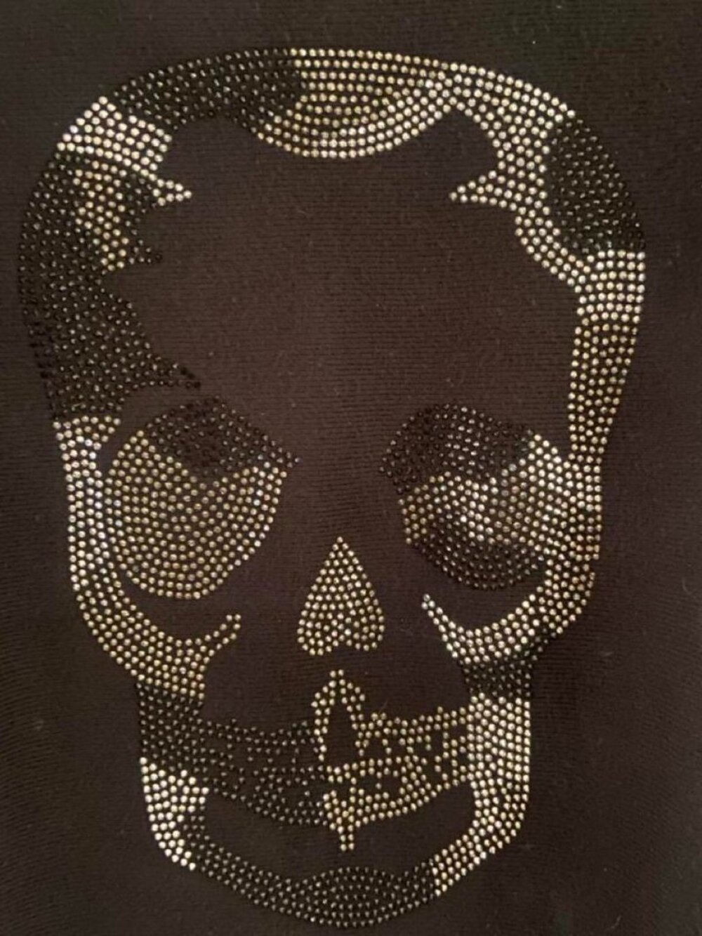 Rhinestone Skull Women's Sweater
